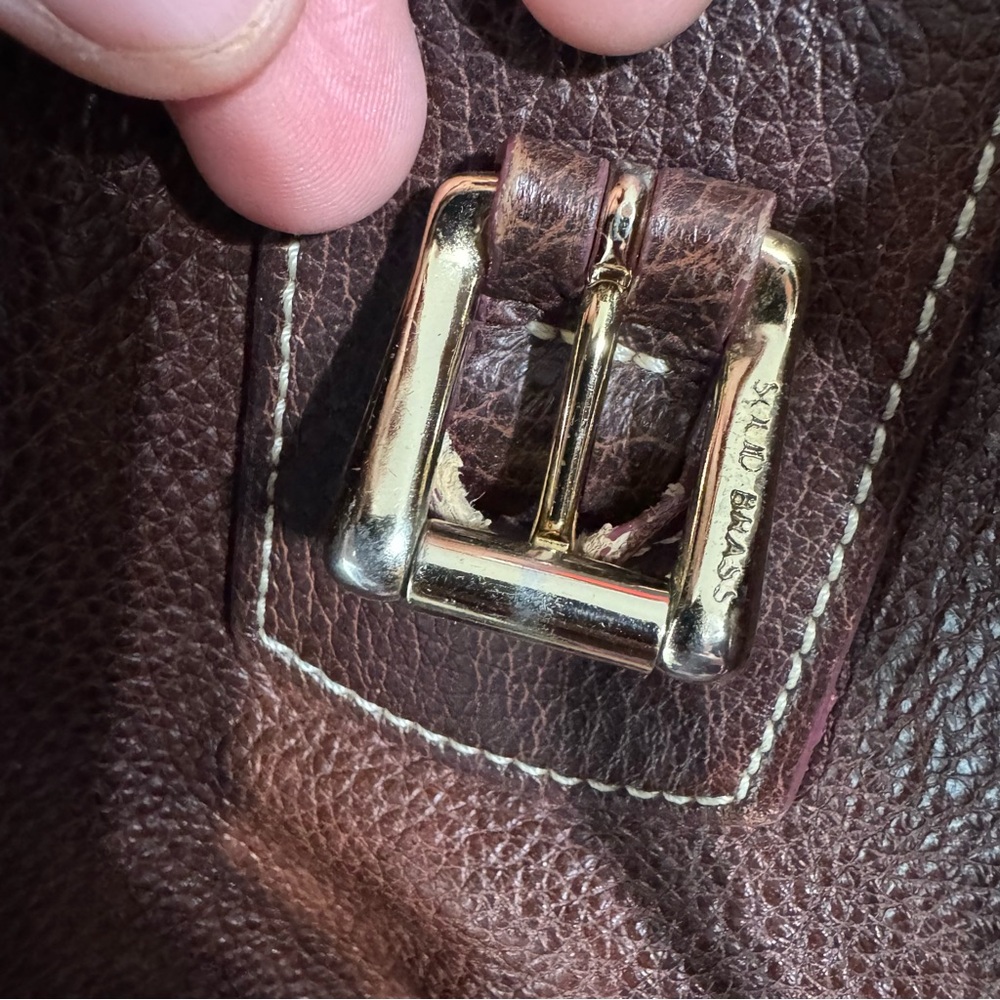 Dooney & Bourke vintage Brown Leather Tote with Timeless Elegance - Picture 11 of 12